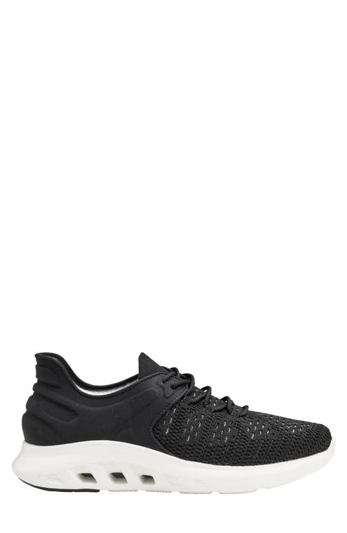 Johnston & Murphy Activate U-throat Knit Sneaker In Black Knit/nylon