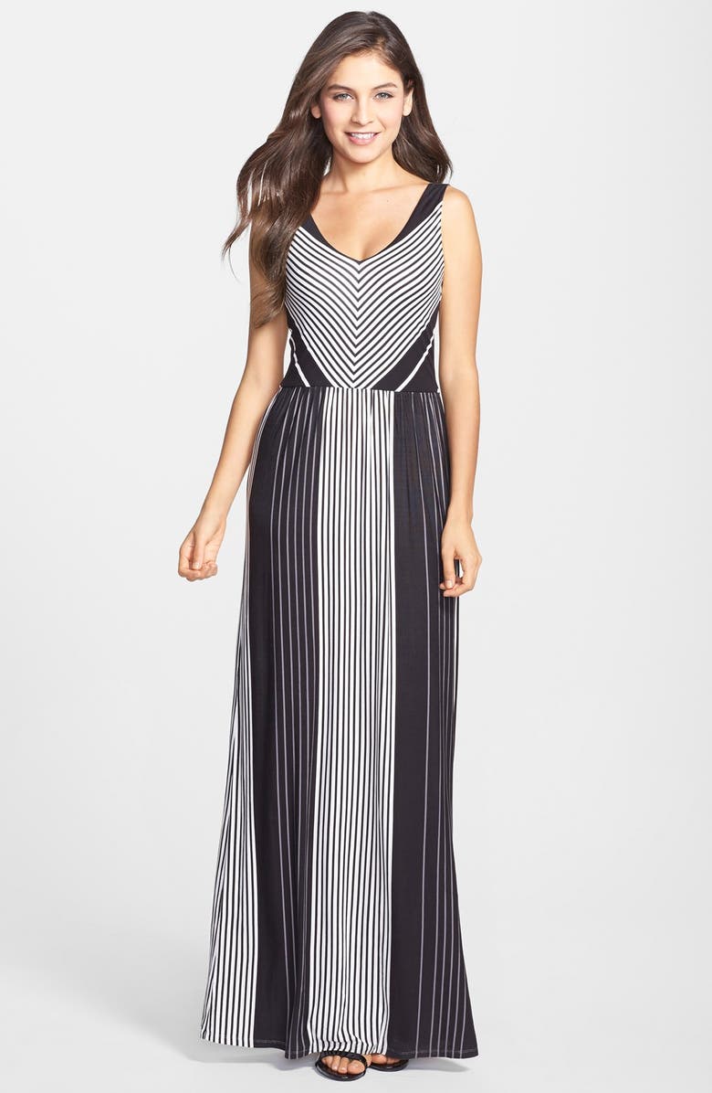 Felicity & Coco Stripe V-Neck Maxi Dress (Regular & Petite) (Nordstrom ...