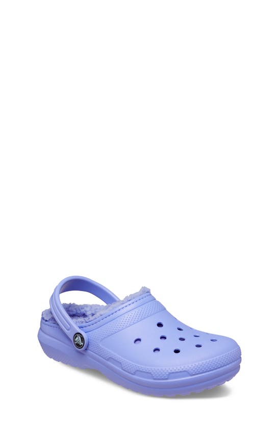 Shop Crocs Kids' Classic Lined Clog In Digital Violet
