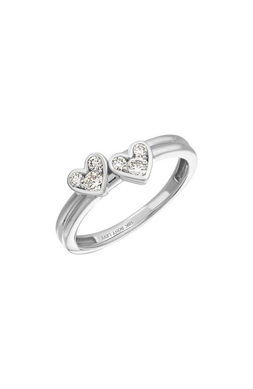 Shop Bony Levy Mika Diamond Heart Ring In 18k White Gold