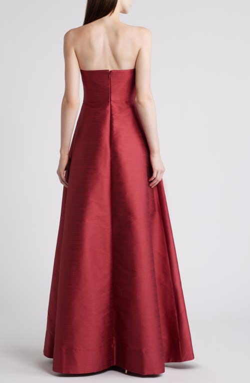 Shop Likely Kayla Strapless Gown In Rumba Red