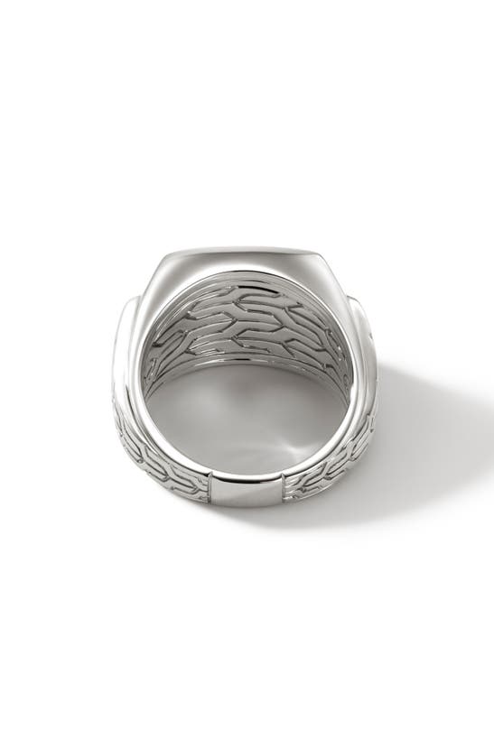Shop John Hardy Id Signet Ring In Silver