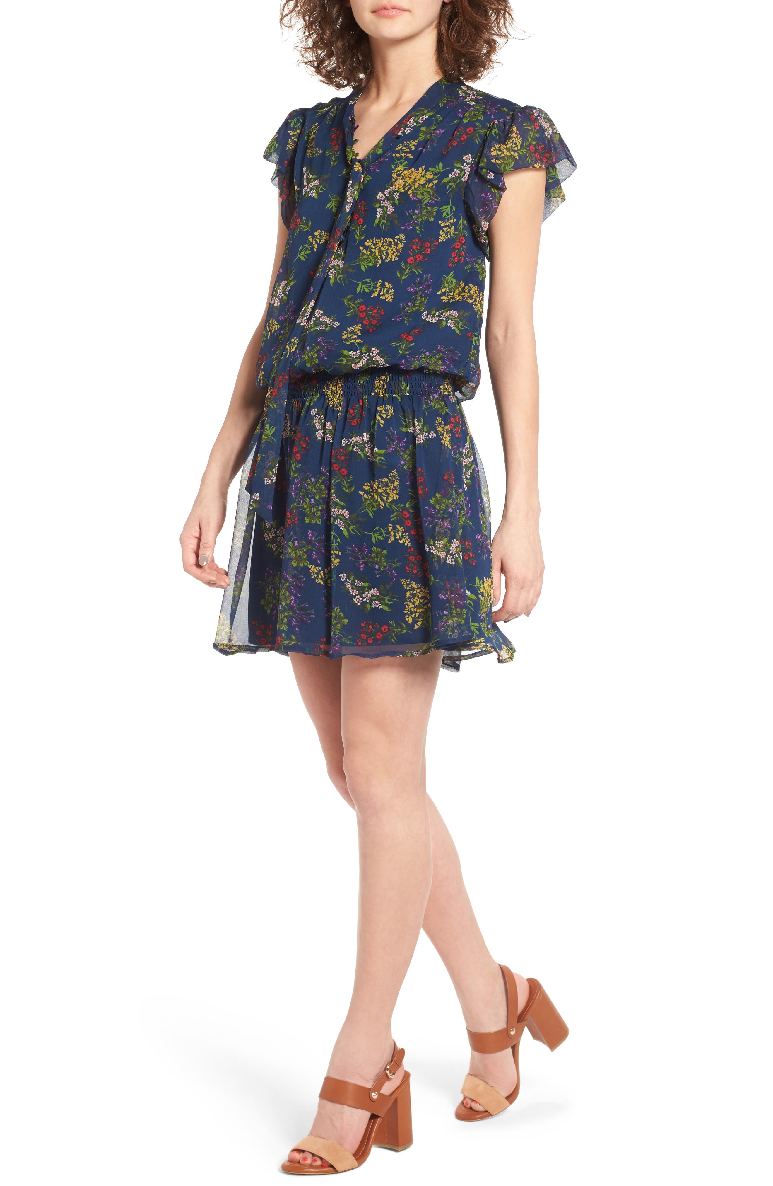 Ella Moss Poetic Garden Silk Dress Nordstrom