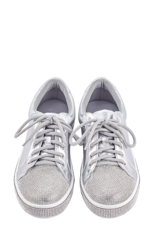Lady Couture Legend Rhinestone Sneaker In Silver