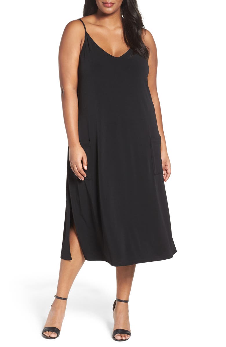 Sejour A-Line Jersey Dress (Plus Size) | Nordstrom