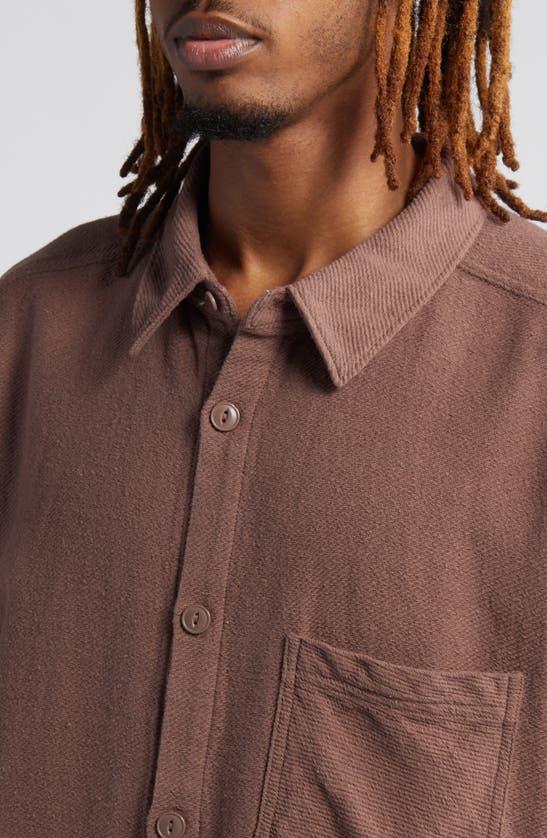 Shop Elwood '90s Flannel Button-up Shirt In Cedar