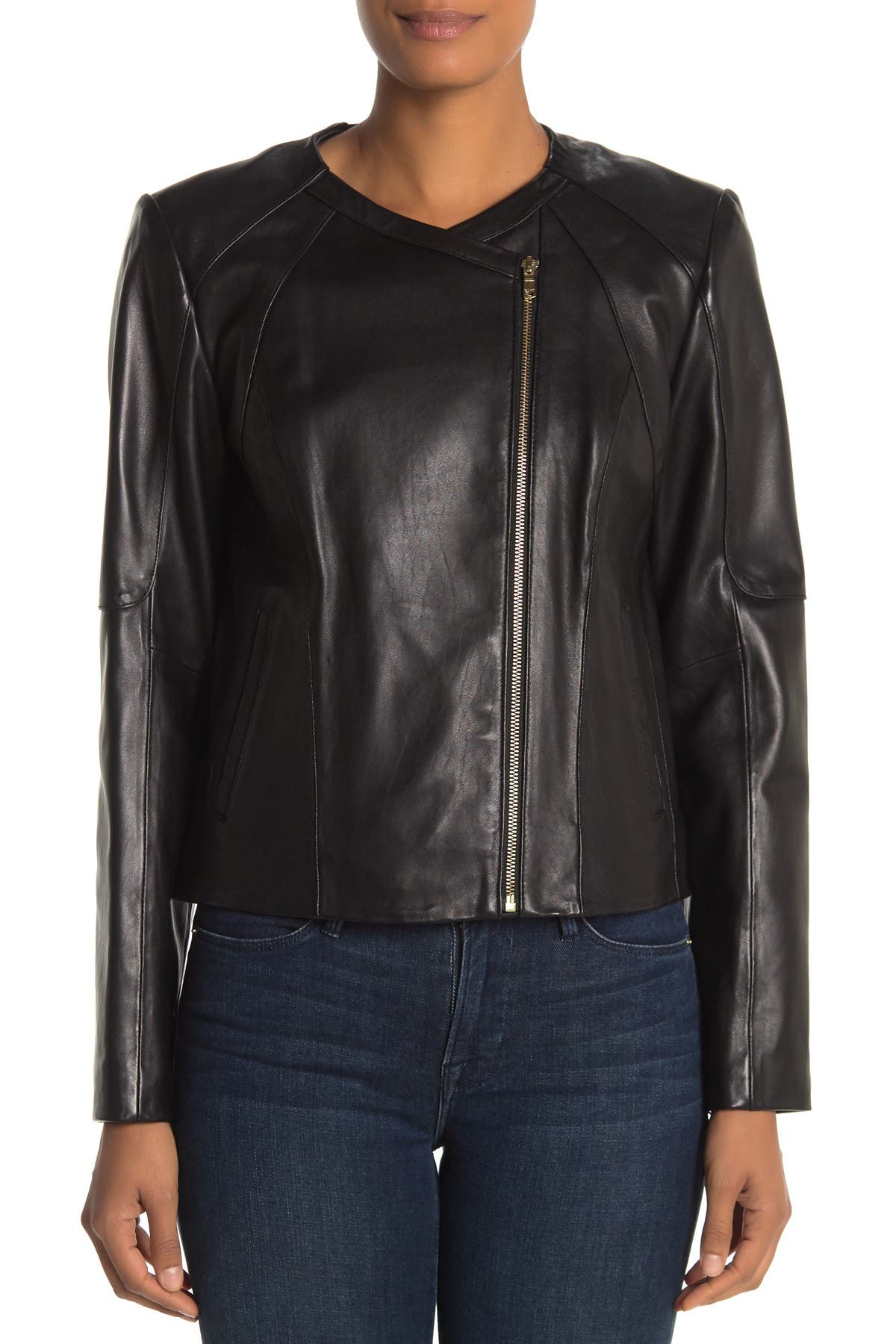 Cole Haan Lambskin Leather Jacket Nordstrom Rack