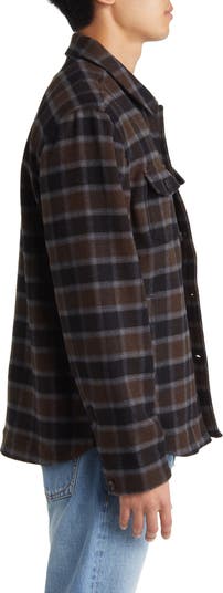 Mo Plaid Wool Blend Shirt Jacket