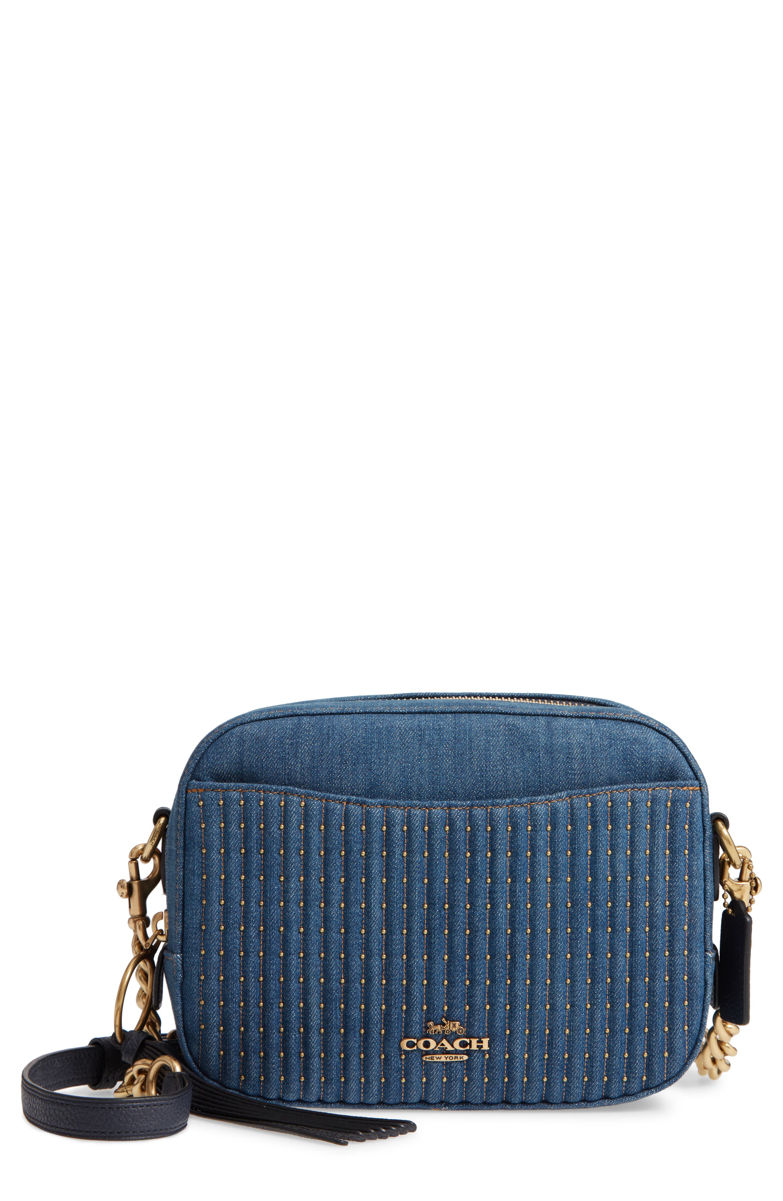 coach denim crossbody bag