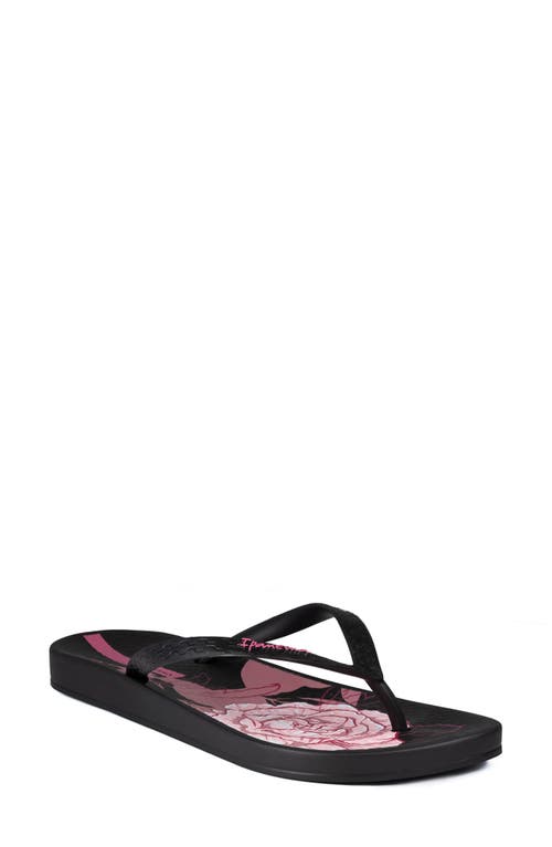 Anat Flip Flop in Black/Pink