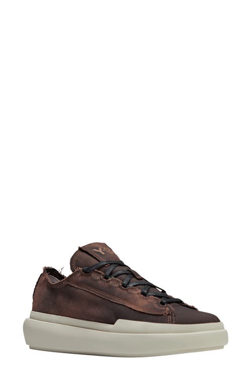 Y-3 Nizza Low Sneaker In Black/clear Brown/brown