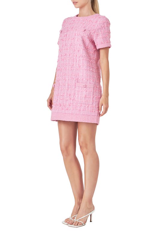 ENDLESS ROSE ENDLESS ROSE TWEED SHIFT DRESS 