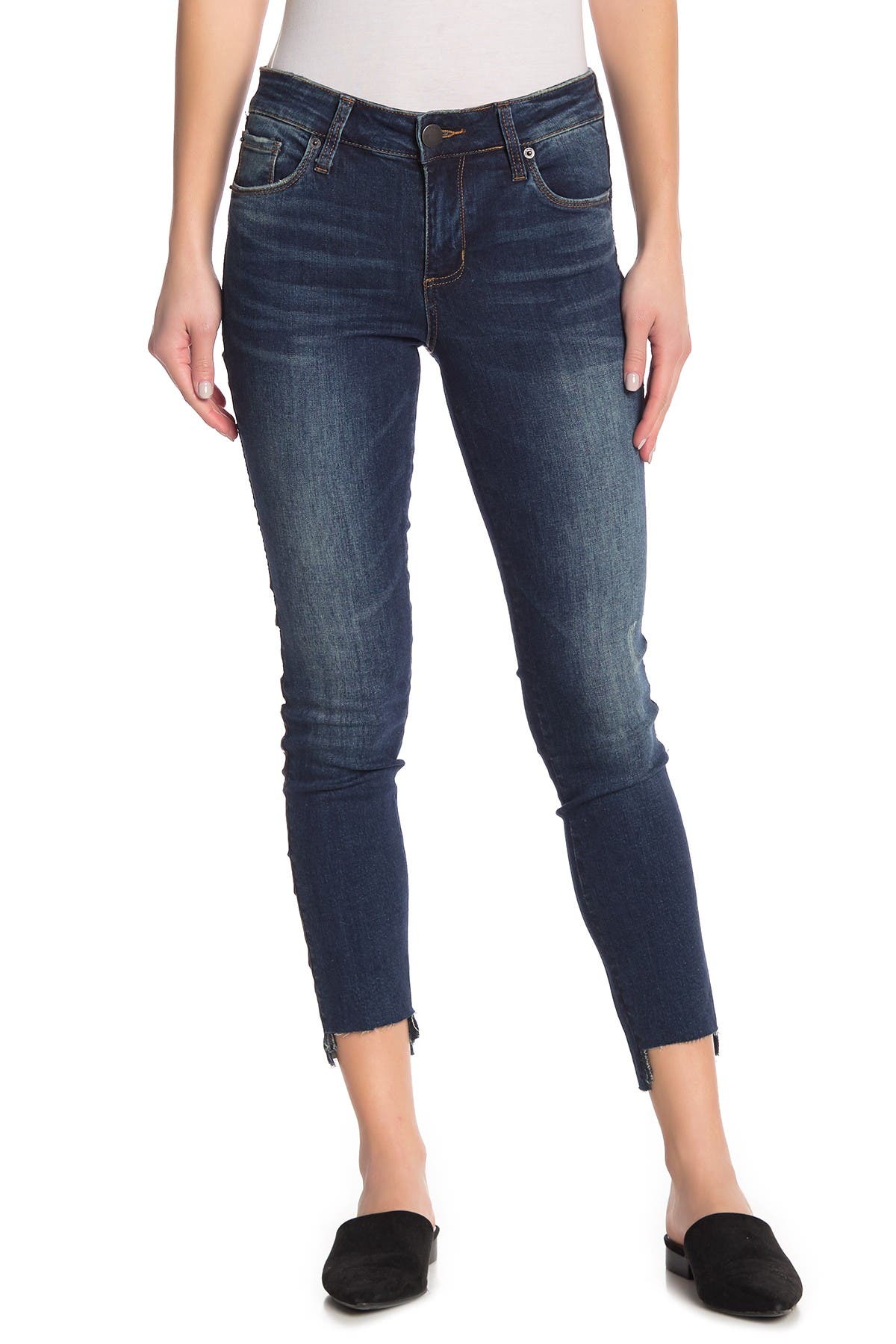 step hem skinny jeans