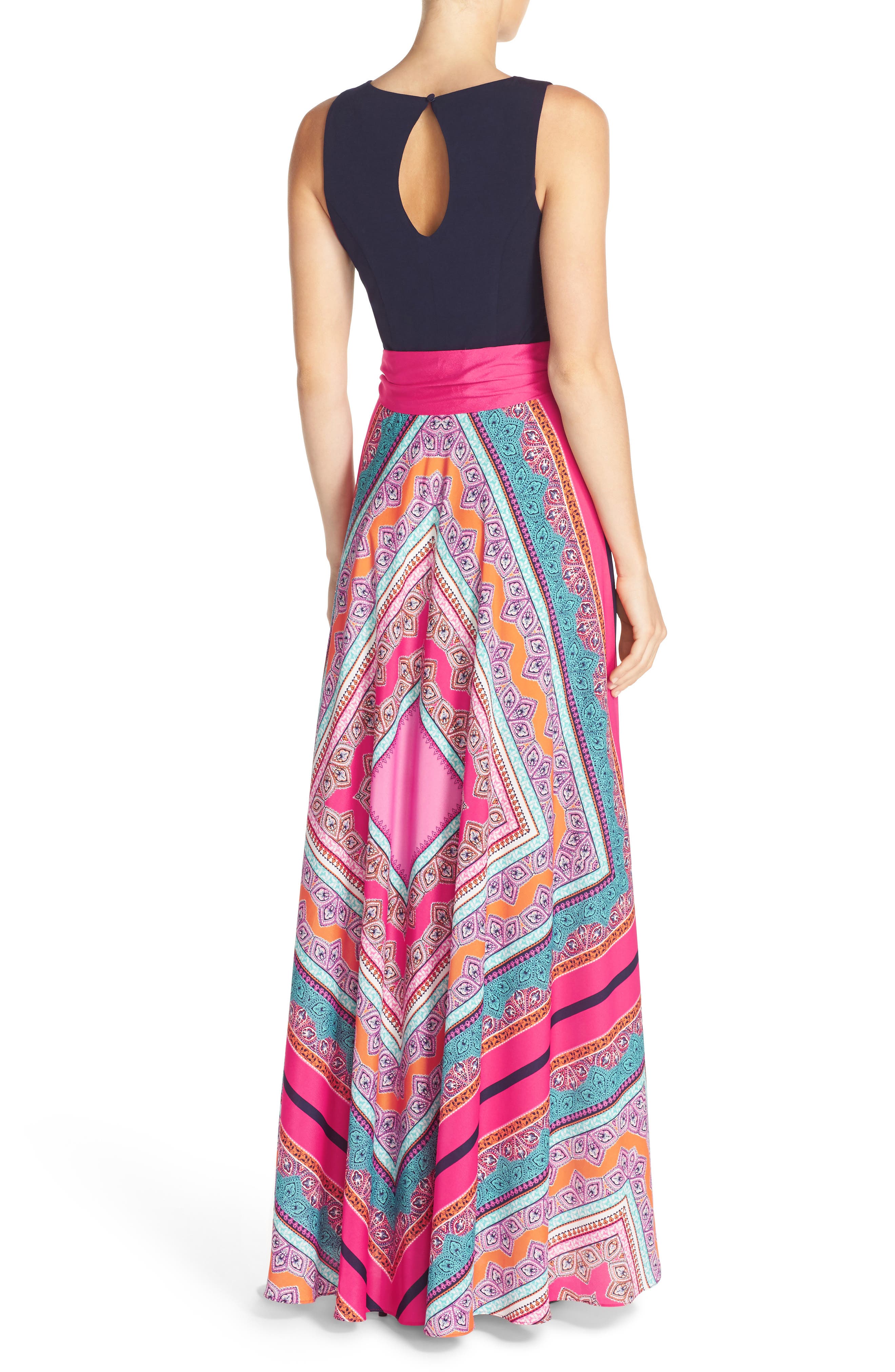 eliza j scarf print dress