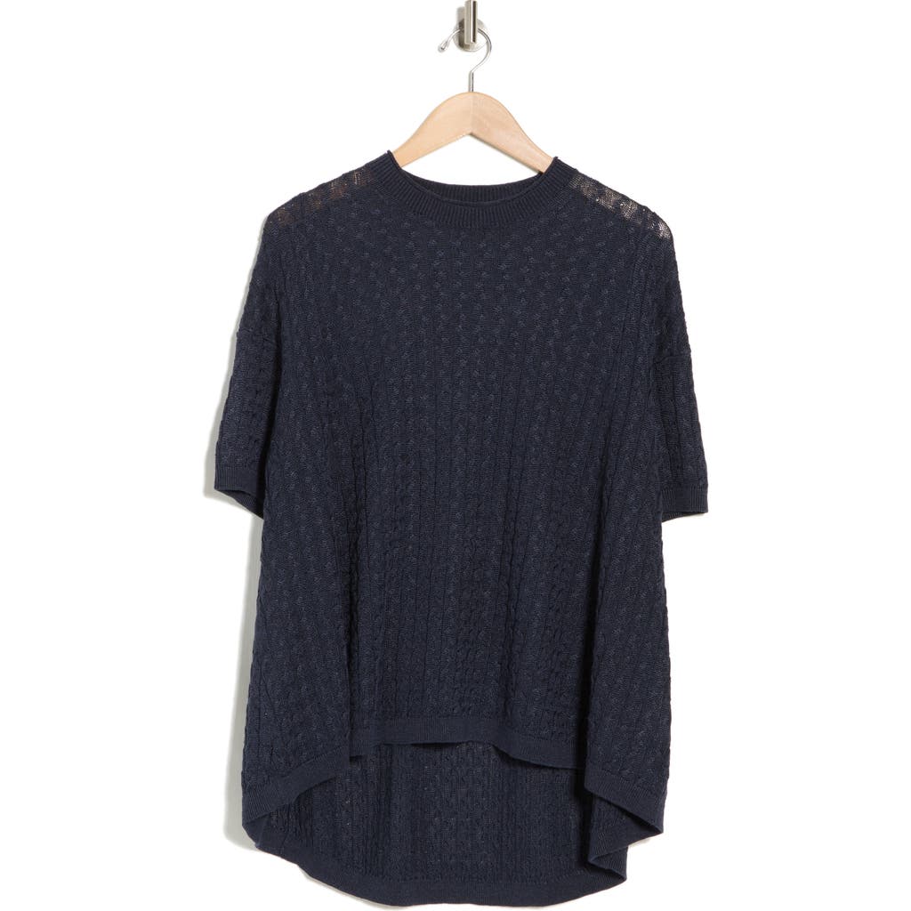 Shop Theory Sculpted Cable Stitch Sweater In Inkwell