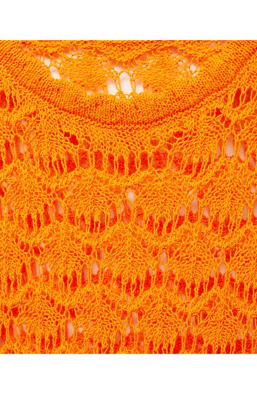 Shop Mango Crochet Minidress In Orange