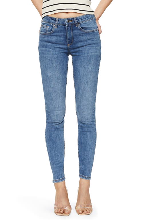 MANGO Skinny Push-Up Jeans in Medium Blue at Nordstrom, Size 2