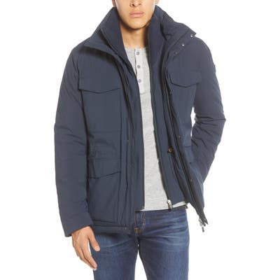 Save The Duck Field Jacket With Removable Bib, Blue