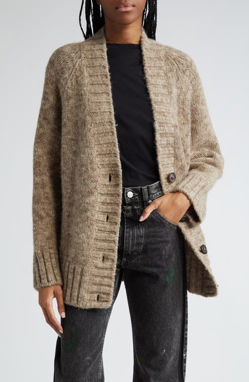 Maison Margiela Alpaca, Cotton & Wool Cardigan in Anthracite at Nordstrom, Size X-Small