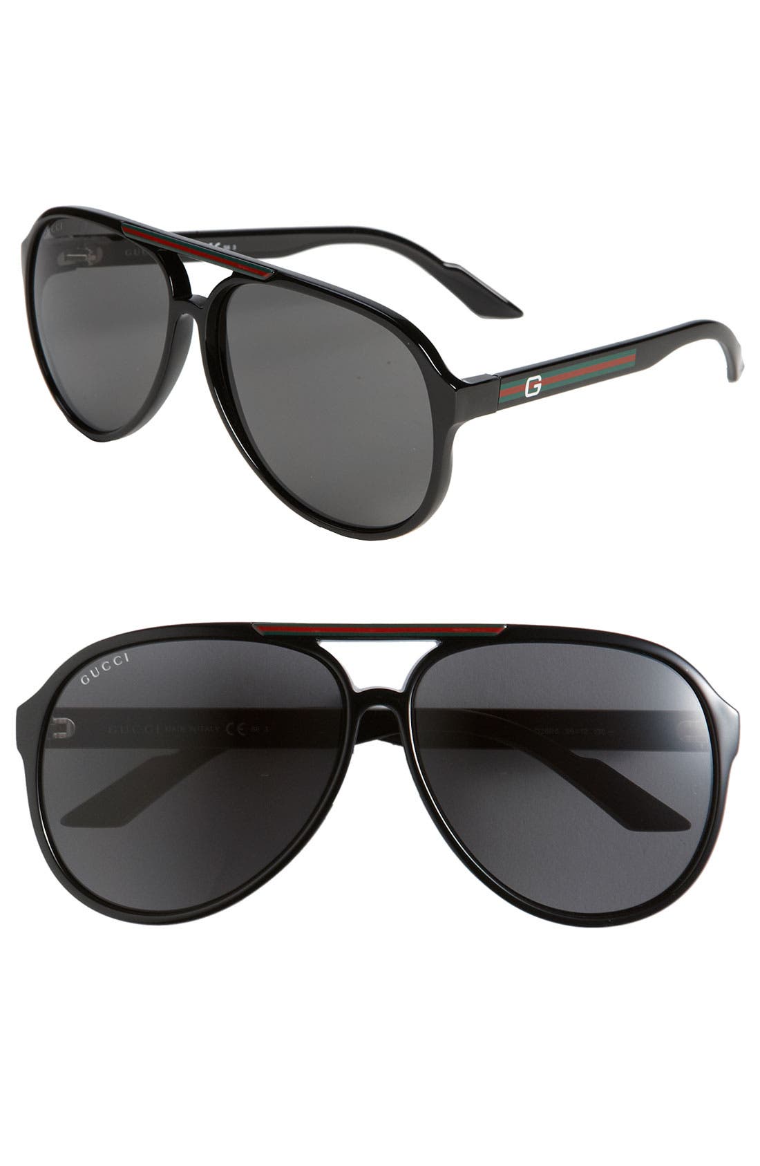 Gucci '1627/S' 59mm Aviator Sunglasses Nordstrom