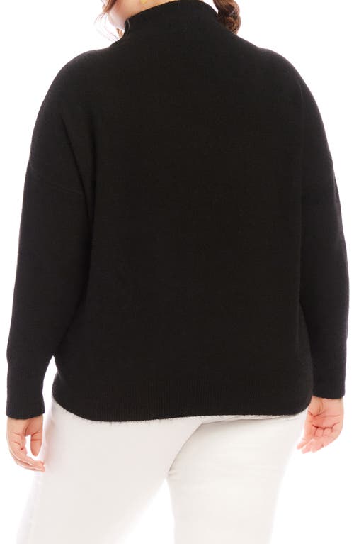 Shop Karen Kane Funnel Neck Sweater In Black