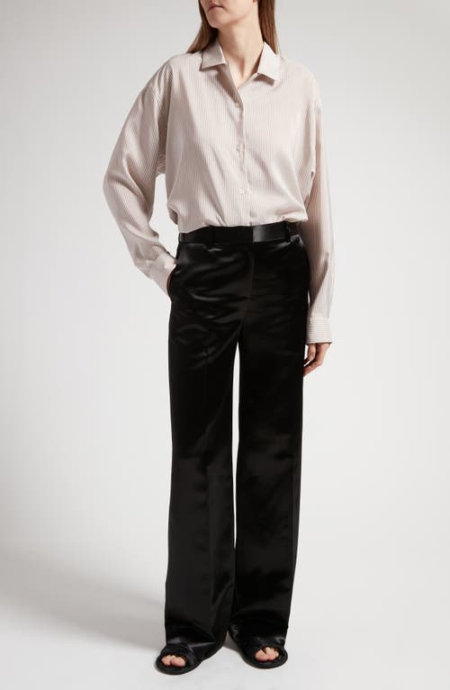 Shop The Row Encore Satin Pants In Black