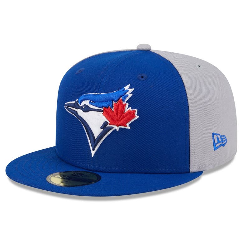Shop New Era Royal/gray Toronto Blue Jays Gameday Sideswipe 59fifty Fitted Hat