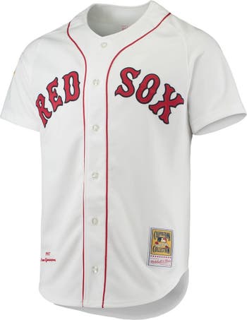 Men's Boston Red Sox Nomar Garciaparra Mitchell & Ness White 1997  Cooperstown Collection Authentic Jersey