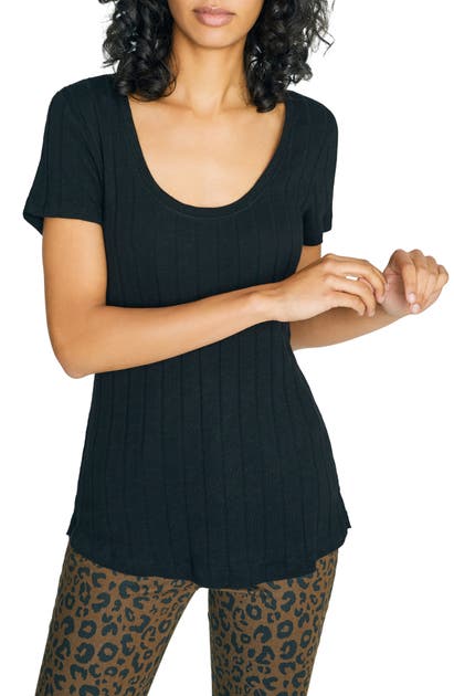 Sanctuary Tops RUBY SCOOP COTTON BLEND TEE