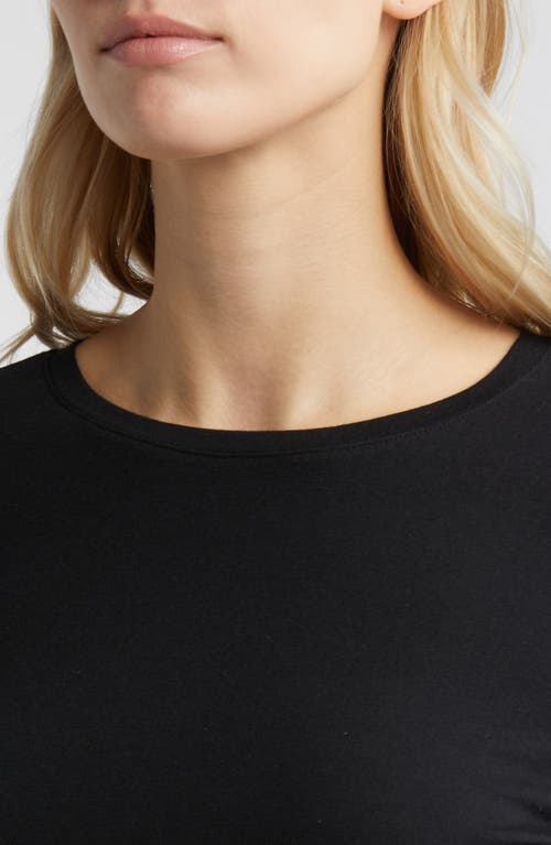 Caslonr Caslon(r) Crewneck Long Sleeve T-shirt In Black