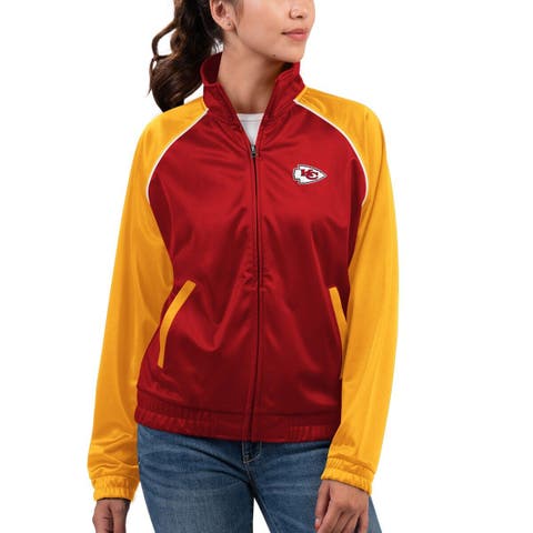 Women's G-III 4Her by Carl Banks White New York Yankees Red Flag Full-Zip Track Jacket Size: Small