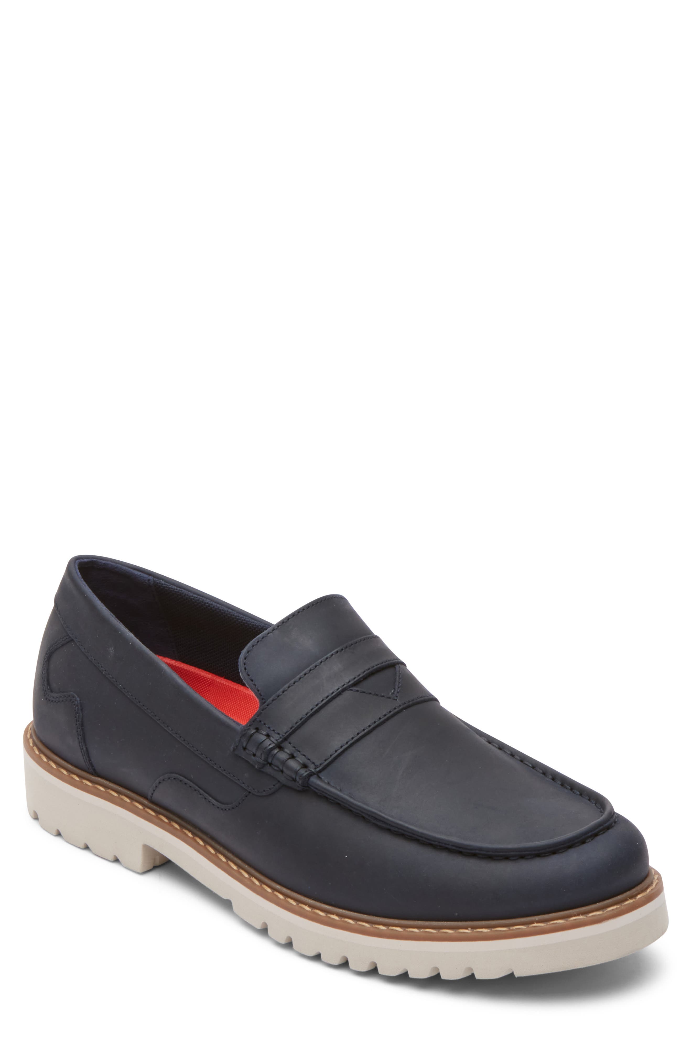 Rockport Maverick Penny Loafer In New Dress Blues