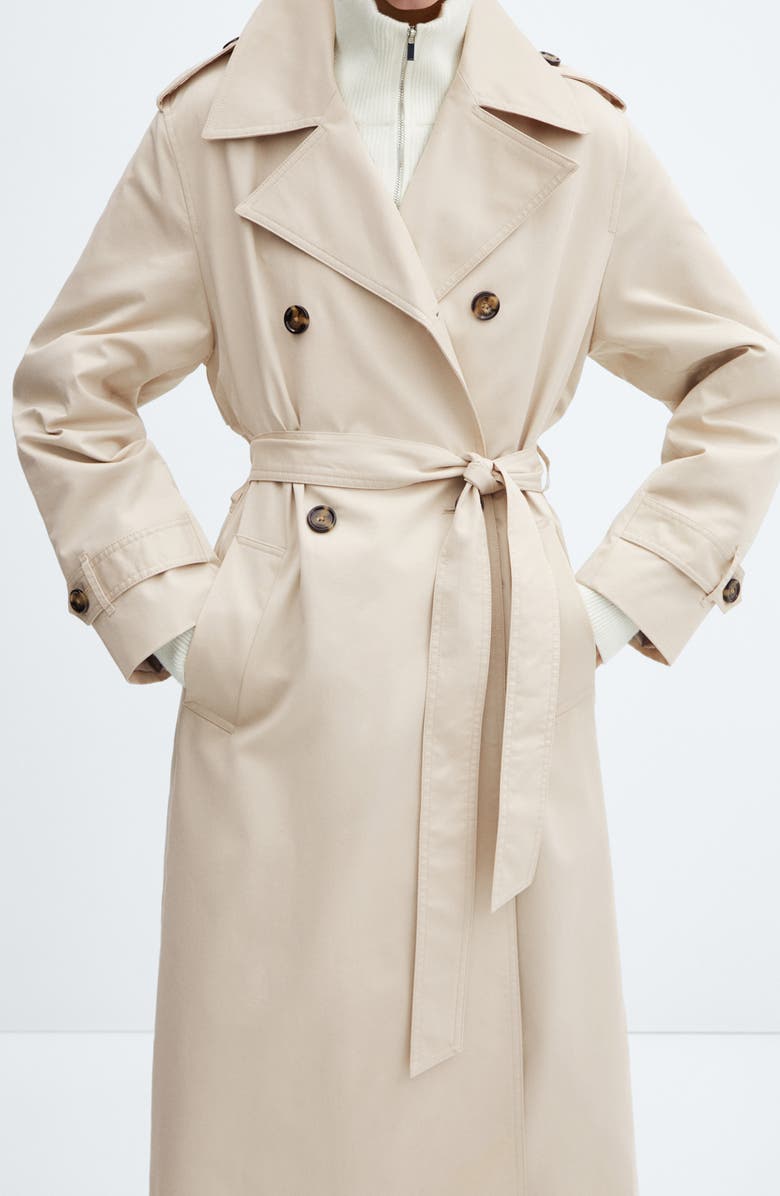 MANGO Angela Belted Trench Coat | Nordstrom