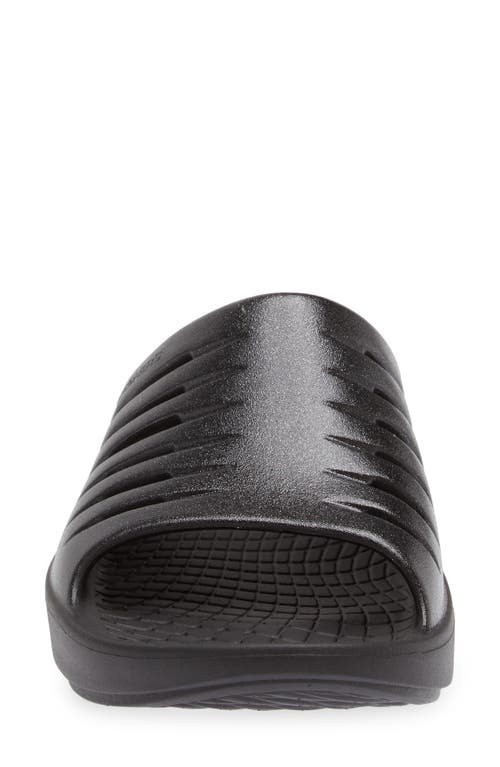 Shop Skechers Go Recover Refresh Glam Up Slide Sandal In Black