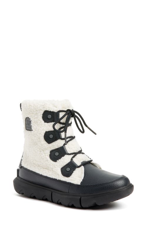 SOREL Explorer II Joan Insulated Lace-Up Boot in Black Sea Salt at Nordstrom, Size 6.5