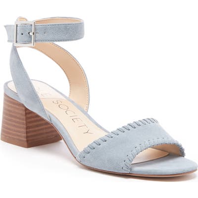 Sole Society Sylie Ankle Strap Sandal- Blue