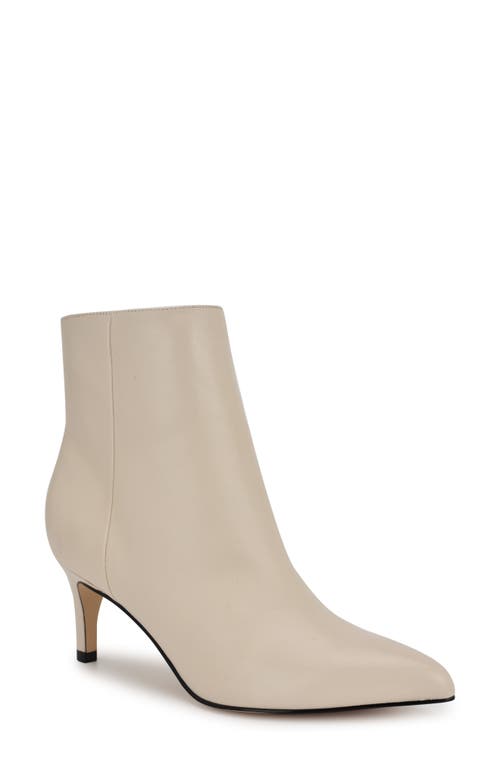 Shop Nine West Sheebra Pointed Toe Bootie In Ivory Leather