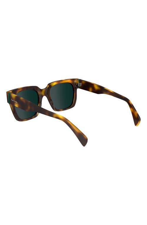 Paul Smith Kenley 52mm Rectangular Sunglasses In Havana