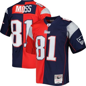 Mitchell Ness Men s Mitchell Ness Randy Moss Navy Red New England Patriots 2007 Split Legacy Replica Jersey Nordstrom