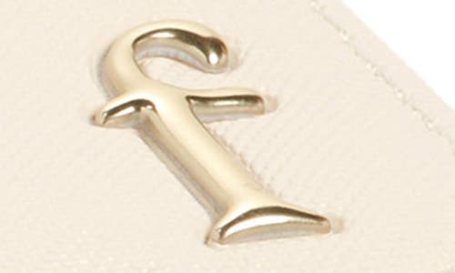 Shop Nordstrom Initial Rectangular Jewelry Box In F- Cream- Gold