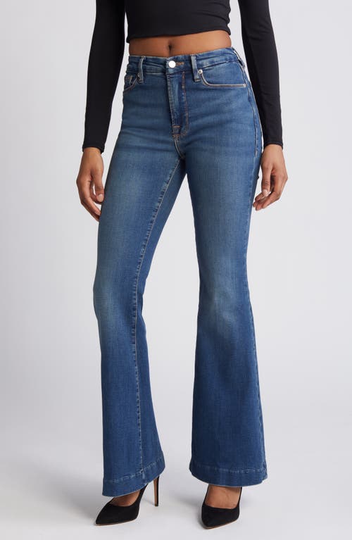 Good American Legs Flare Jeans Blue004 at
