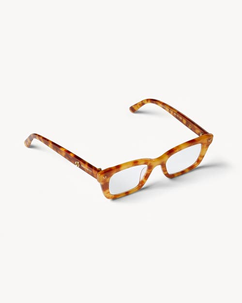 Shop Machete Ruby Optical Blue Light Frames In Light Tortoise Stripe