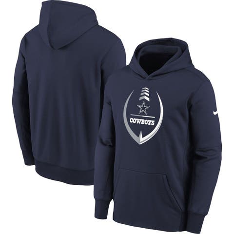 Youth Dallas Cowboys Heathered Gray Practice Pullover Hoodie