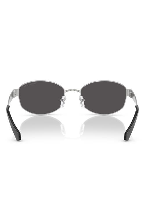 Michael Kors 56mm Oval Sunglasses In Silver
