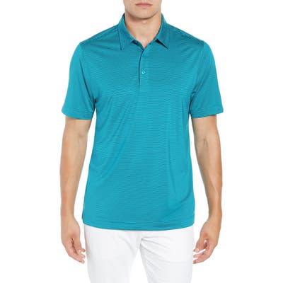 Cutter & Buck Prevail Regular Fit Stripe Polo, Blue