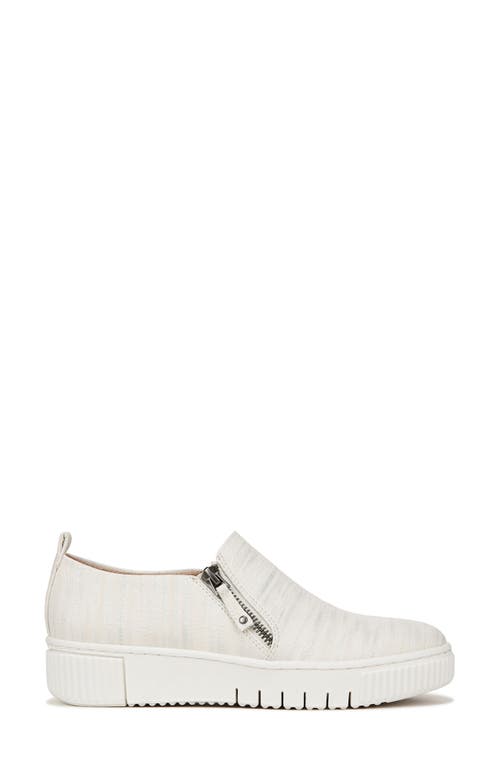 Shop Soul Naturalizer Turner Perforated Platform Sneaker In White Metallic Faux Leather