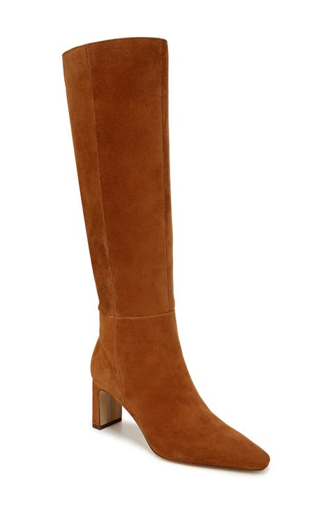womens brown knee boots