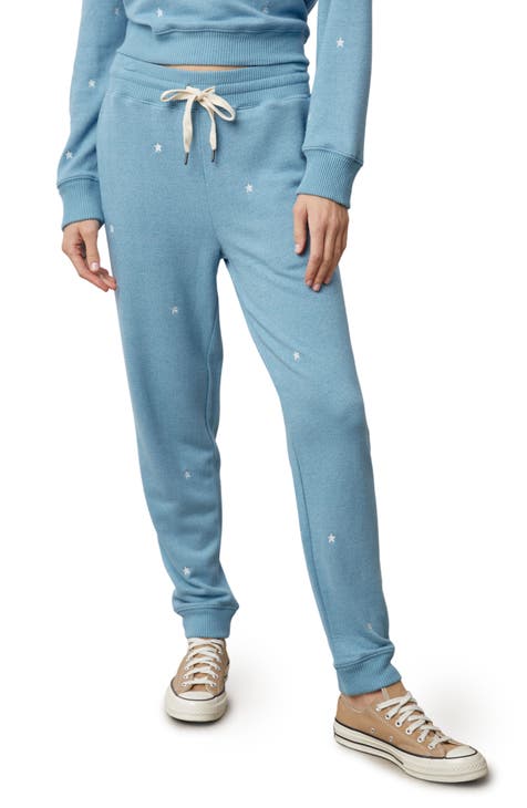 Sundance sweat pants womens Small sweatpants jogger blue embroidered