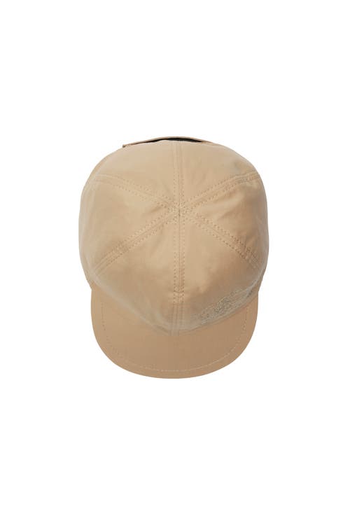 Shop Burberry Reversible Cotton Baseball Cap In Sand