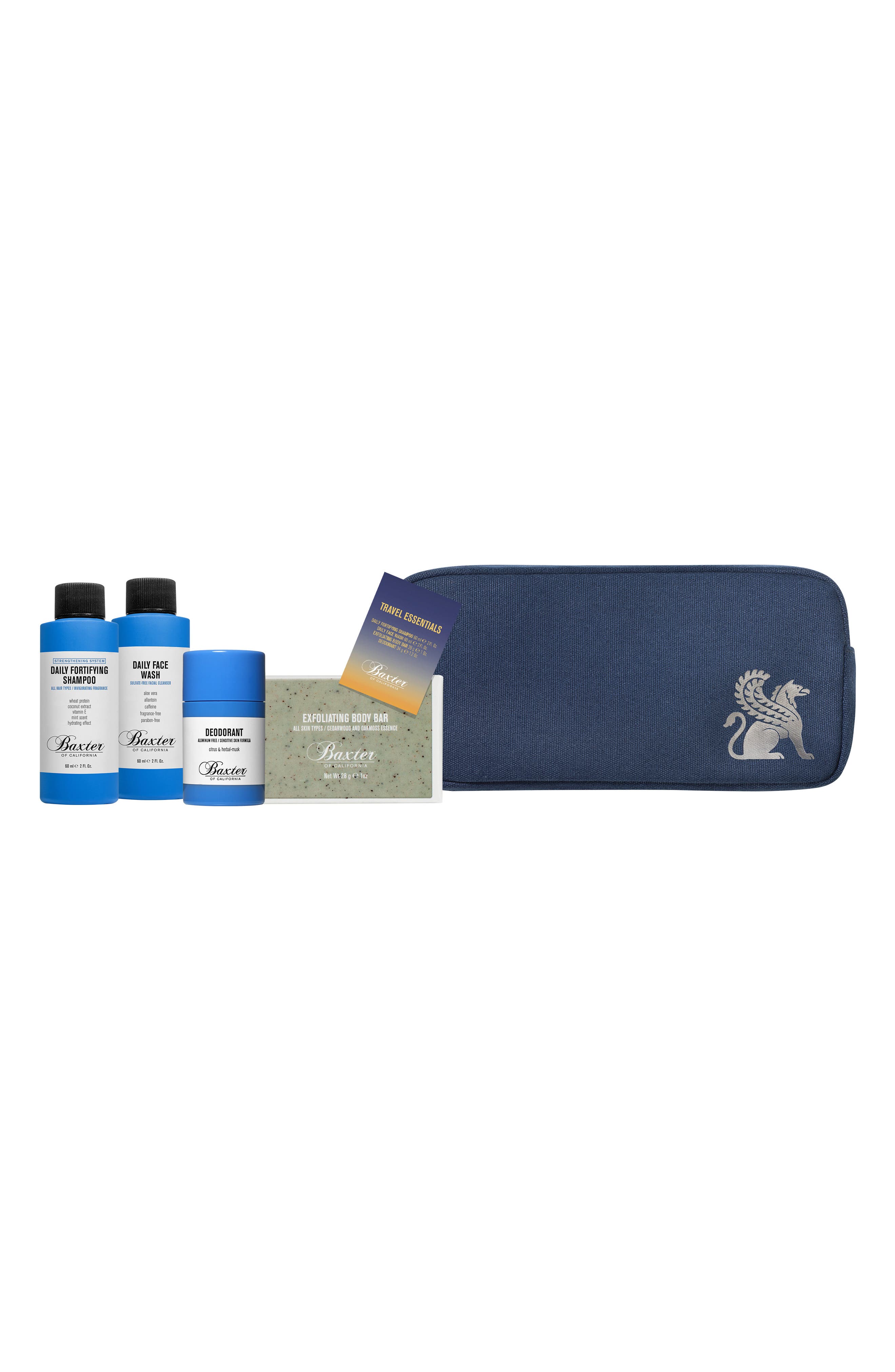 Baxter Of California Travel Size Skin Care Hair Care Set